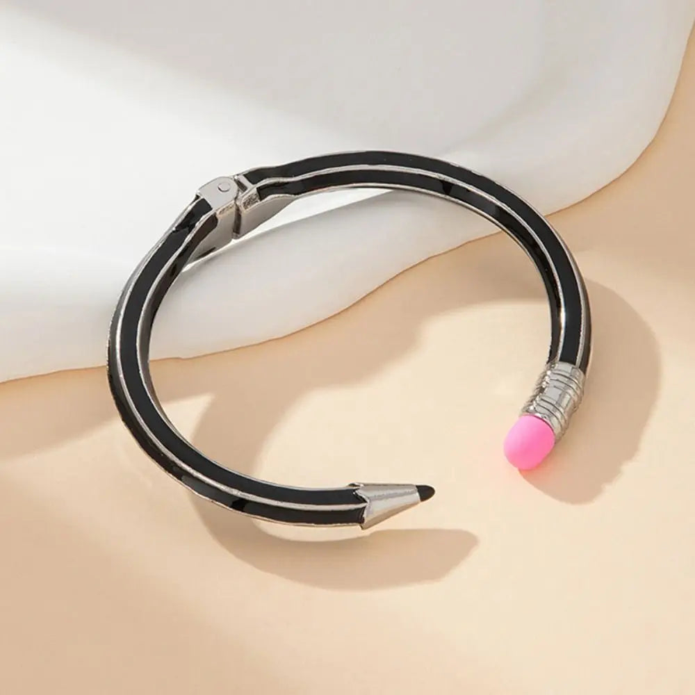 Pencil Shaped Colorful Cuff Bangle Bracelet | Fun Gift Novelty Bangle Bracelet PLUSH
