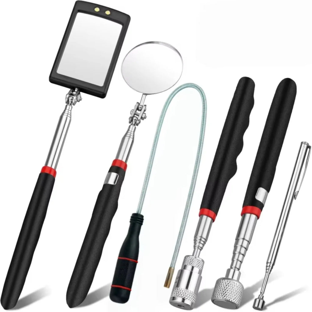 Telescopic Magnetic Pickup Stick & Inspection Mirror Tool Magnetic Pickup Tool PLUSH