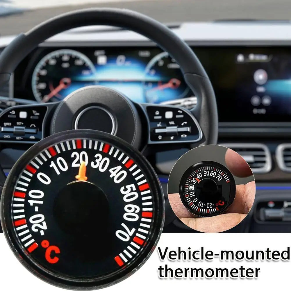 27mm Mini Thermometer for Home, Outdoor & Car – Pack of 1–10 Mini Dial Thermometer PLUSH