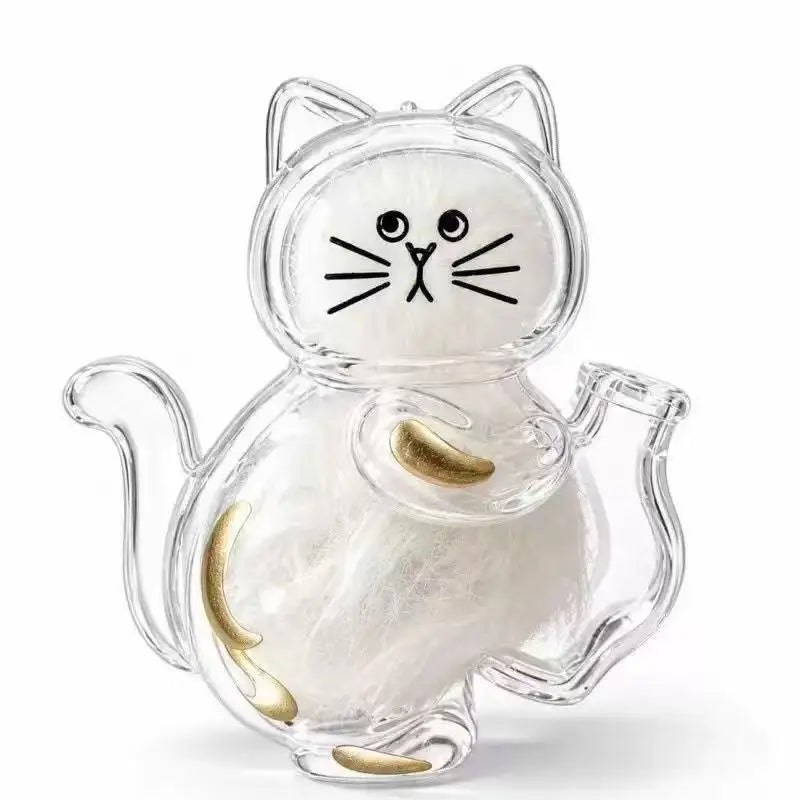 Transparent Cat Magnetic Storage Box – Pet Fur & Whisker Keepsake Pet Keepsake Storage PLUSH C