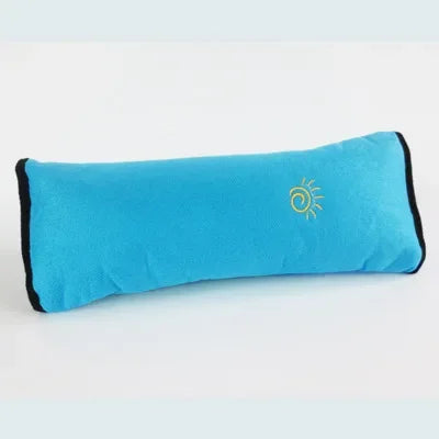 Kids Car Seat Belt Pillow – Plush Shoulder Cushion & Head Support Car Seat Belt Pillow PLUSH blue