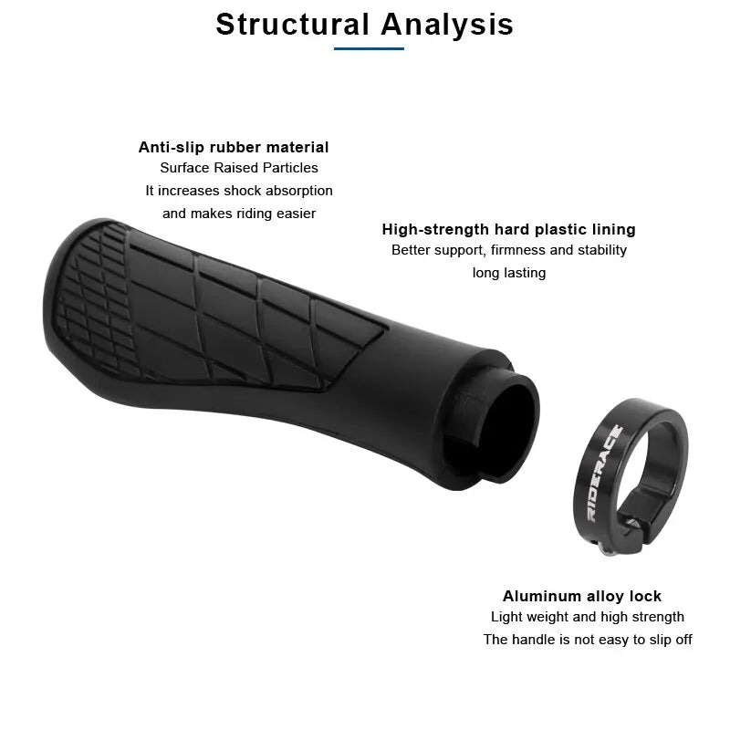 Lock-On MTB Bicycle Handlebar Grips – Ergonomic Anti-Slip Bike Handlebar Grips PLUSH