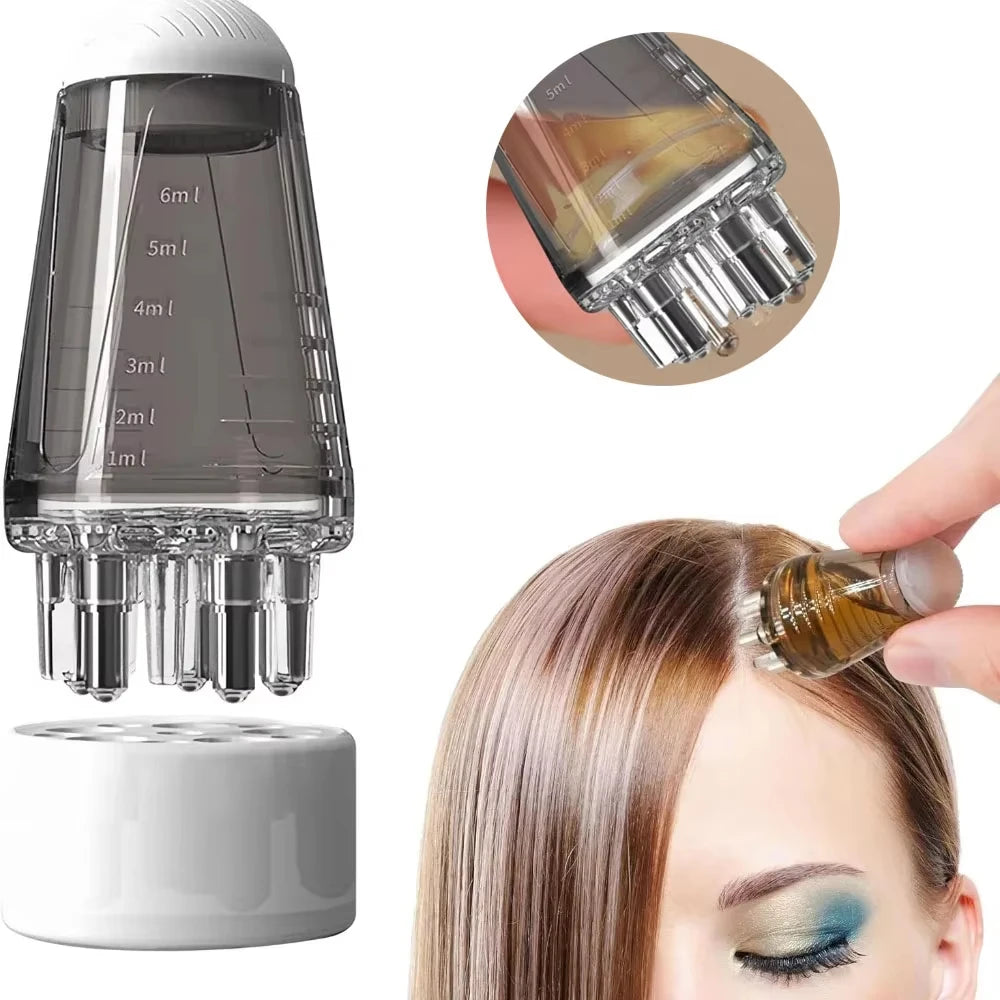 Scalp Applicator Liquid Comb – Portable Oil Serum Massager Scalp Applicator Comb PLUSH