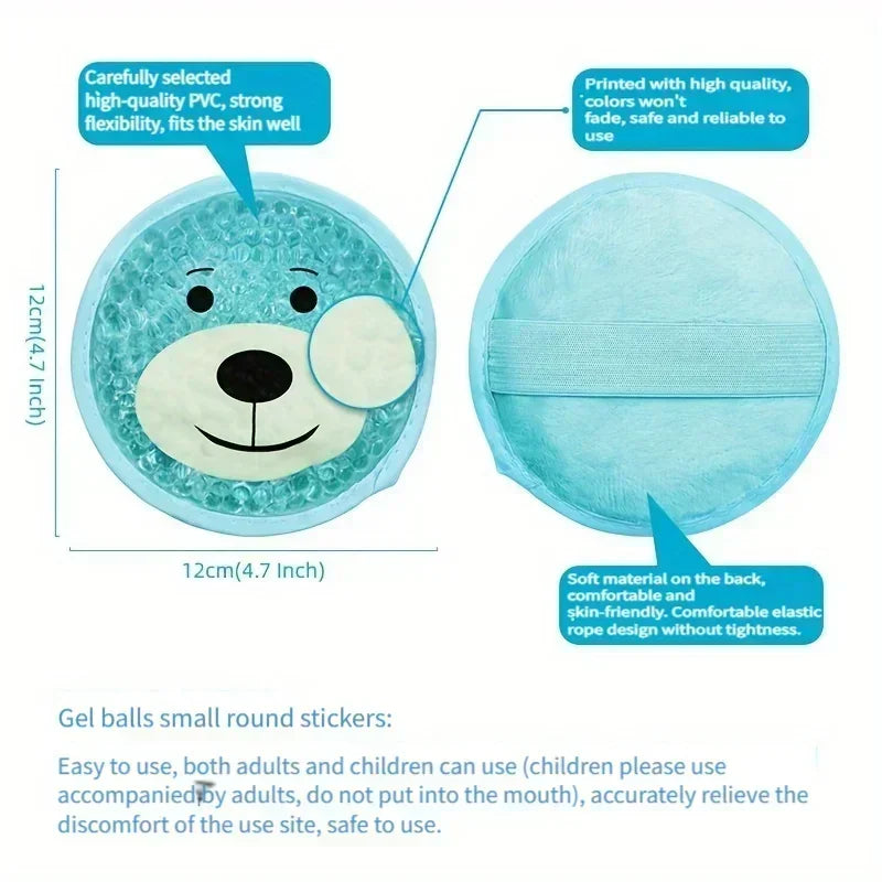 Large Reusable Gel Ice Pack – Hot & Cold Compress for Kids Hot Cold Gel Pack PLUSH