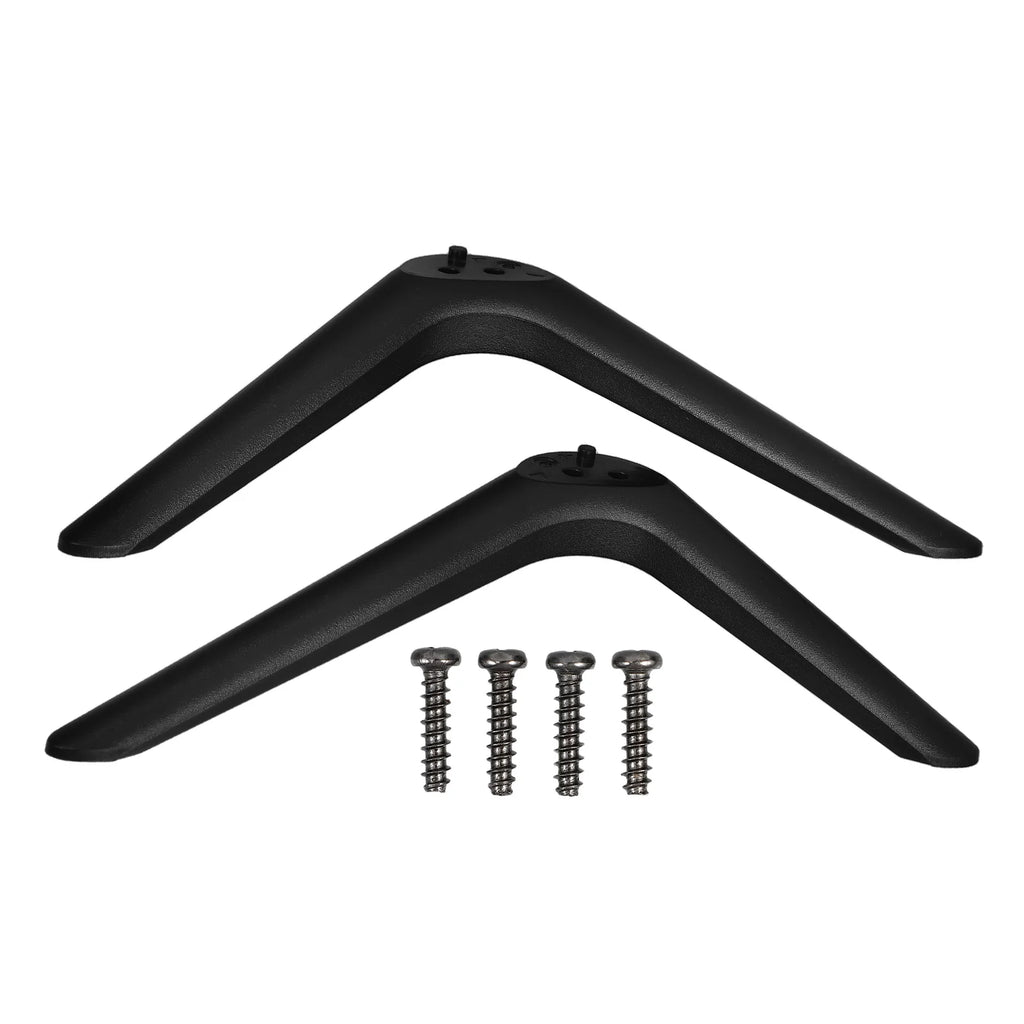 Universal TV Stand Replacement Legs – Double Hole Plastic Feet TV Stand Legs PLUSH