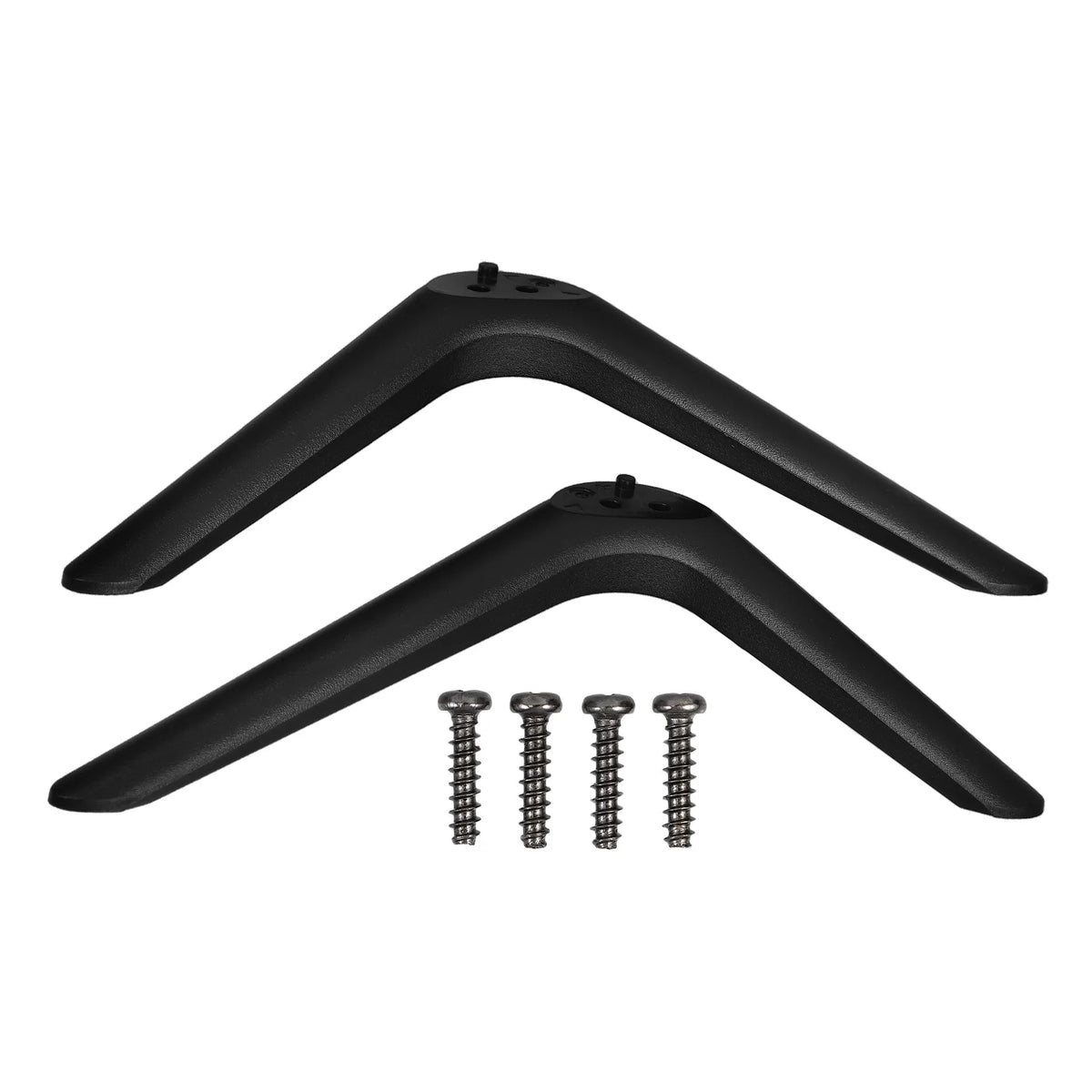 Universal TV Stand Replacement Legs – Double Hole Plastic Feet TV Stand Legs PLUSH