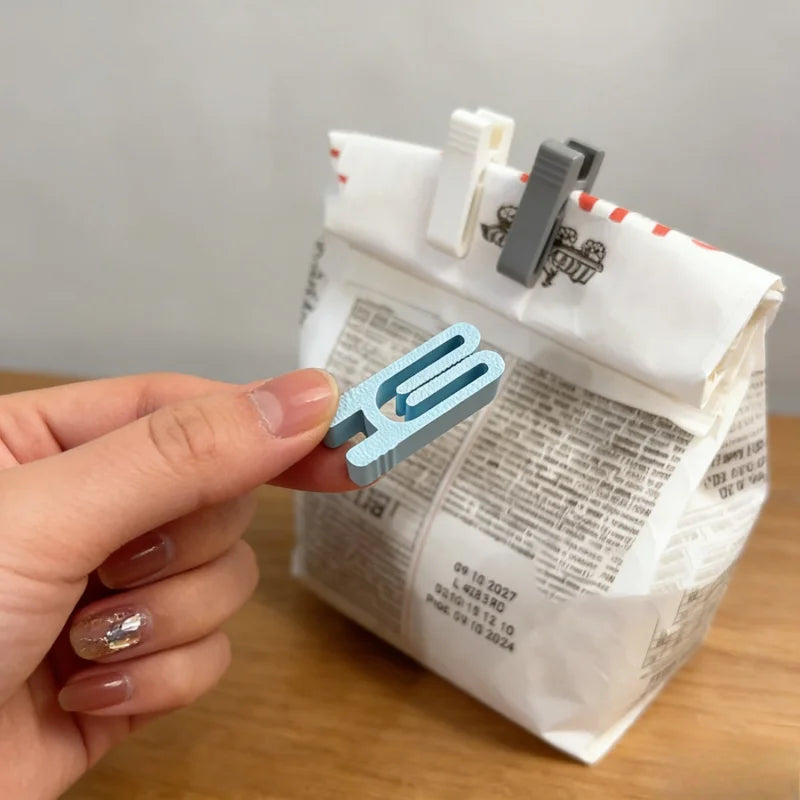10pcs Plastic Bag Sealing Clips – Food Freshness Kitchen Tool Bag Sealing Clips PLUSH