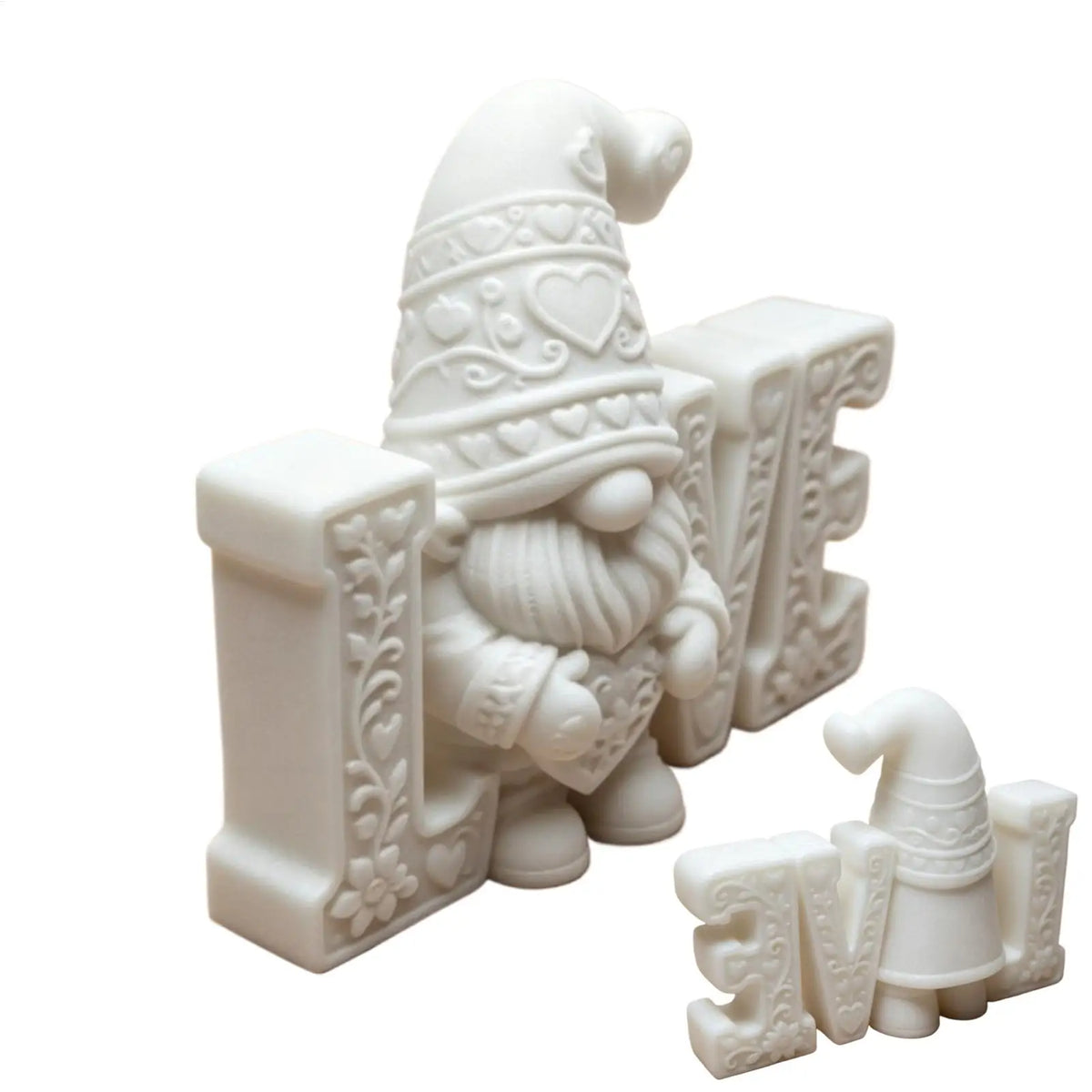 Romantic Love Gnome Figurine – 3D Printed Dwarf Table Statue Decorative Figurine PLUSH