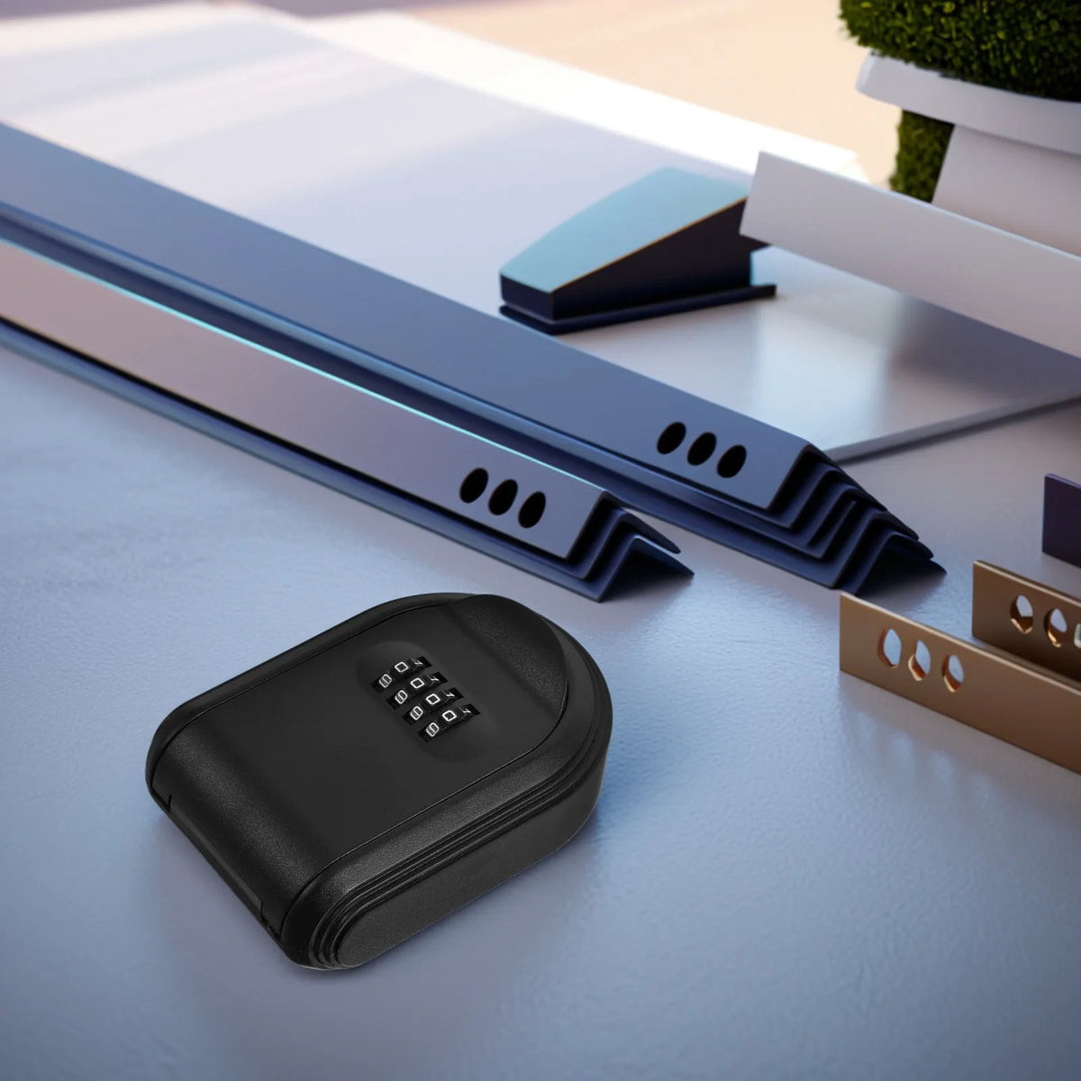 Wall Mounted Combination Key Lock Box | Outdoor Security Key Lock Box PLUSH