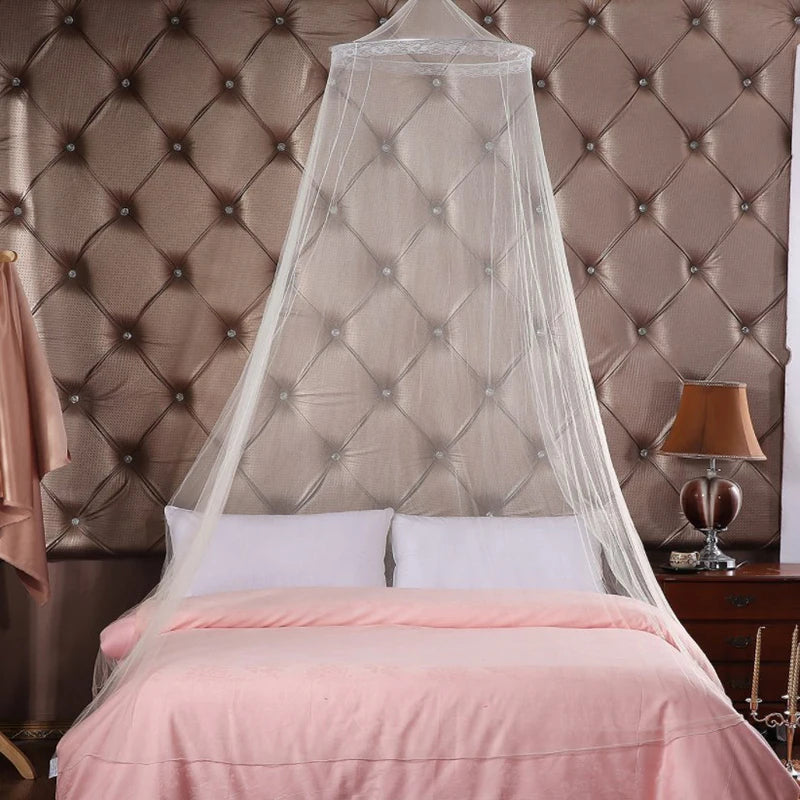 Large Dome Bed Canopy Mosquito Net – Hanging Mesh Tent Bed Canopy Net PLUSH