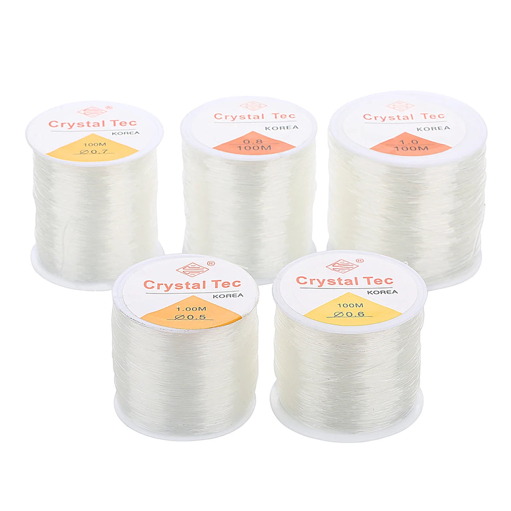 55-80m Elastic Crystal Beading Thread – Stretchy DIY Jewelry Line Jewelry Beading Thread PLUSH