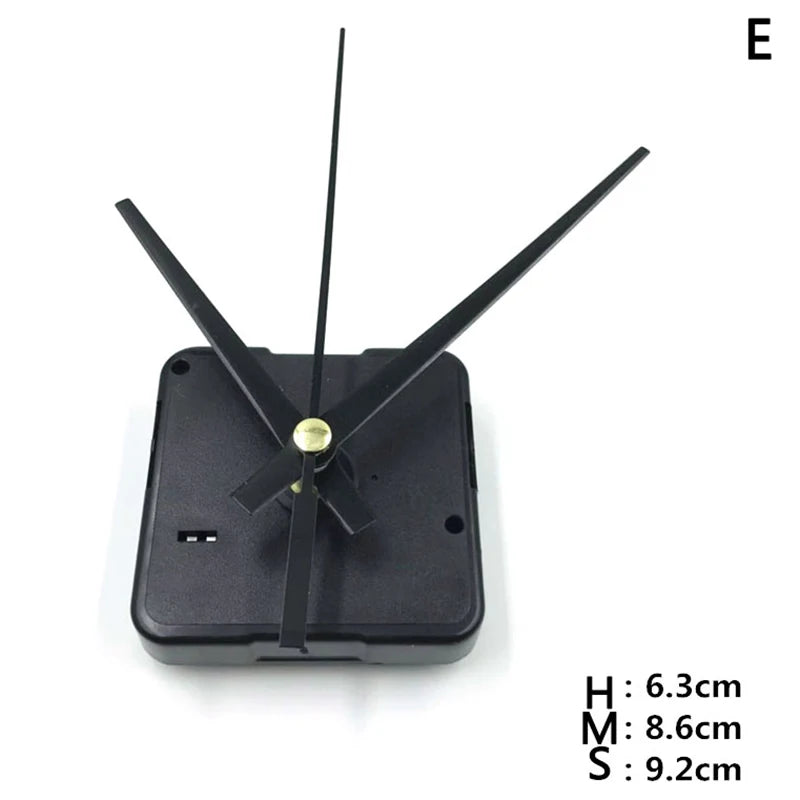 Silent Quartz Clock Movement DIY Kit with Hands – Long Shaft Clock Movement Kit PLUSH E