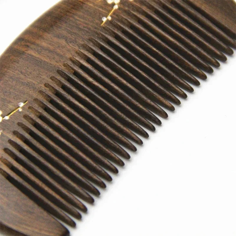 Sandalwood Gua Sha Massage Comb – Scalp, Face & Head Gua Sha Massage Comb PLUSH