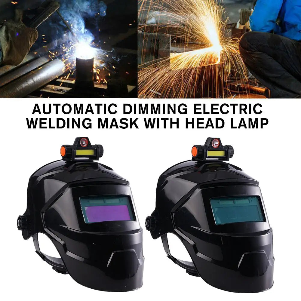 Auto Darkening Welding Helmet with LED Light | MIG TIG Welding Helmet PLUSH