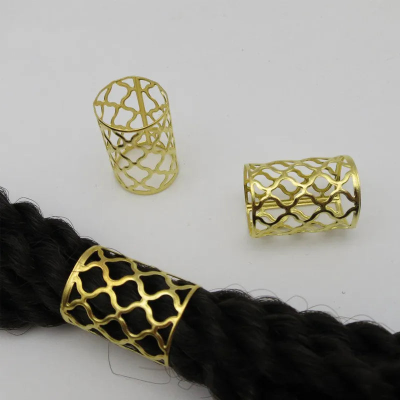 5pcs Dreadlock Beads Hair Cuffs Rings – Colorful Braid Clips Hair Braid Cuffs PLUSH