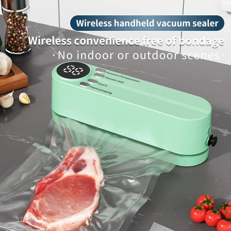 Mini Wireless Automatic Vacuum Sealing Machine | Portable Vacuum Sealer PLUSH