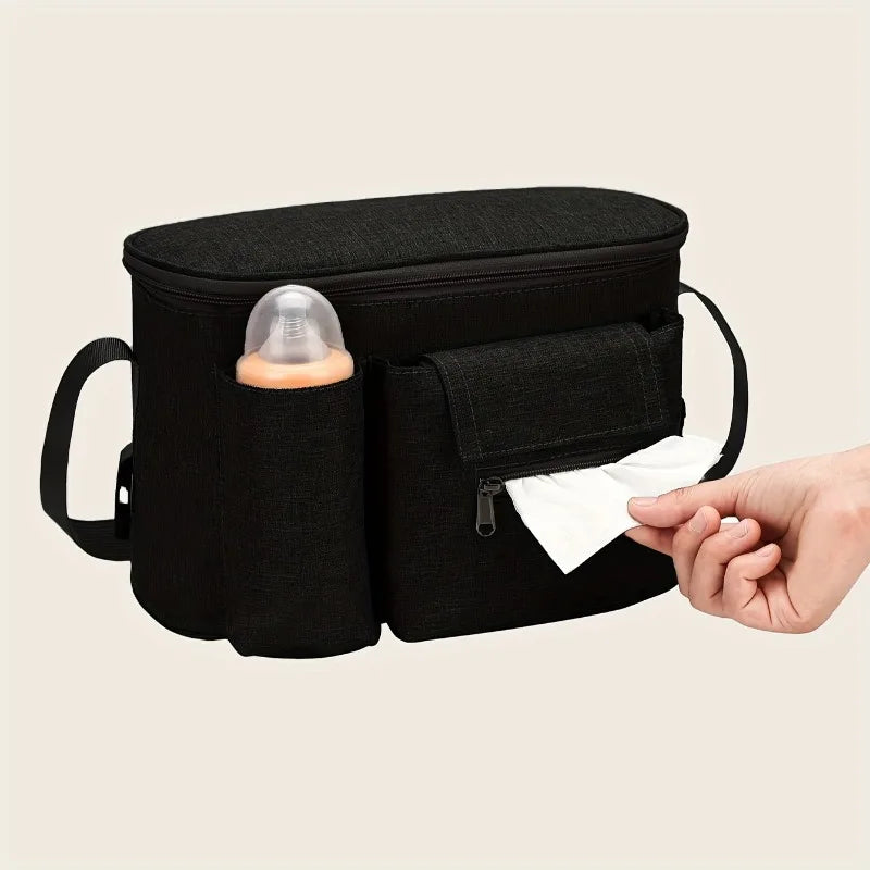 Large Capacity Stroller Hanging Bag – Multifunctional Diaper Bag Stroller Diaper Bag PLUSH