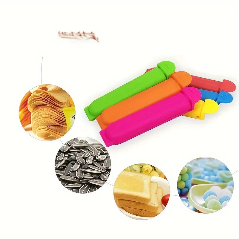 5pcs Colorful Sealing Clips – Bag Clips for Kitchen Storage Kitchen Bag Clips PLUSH