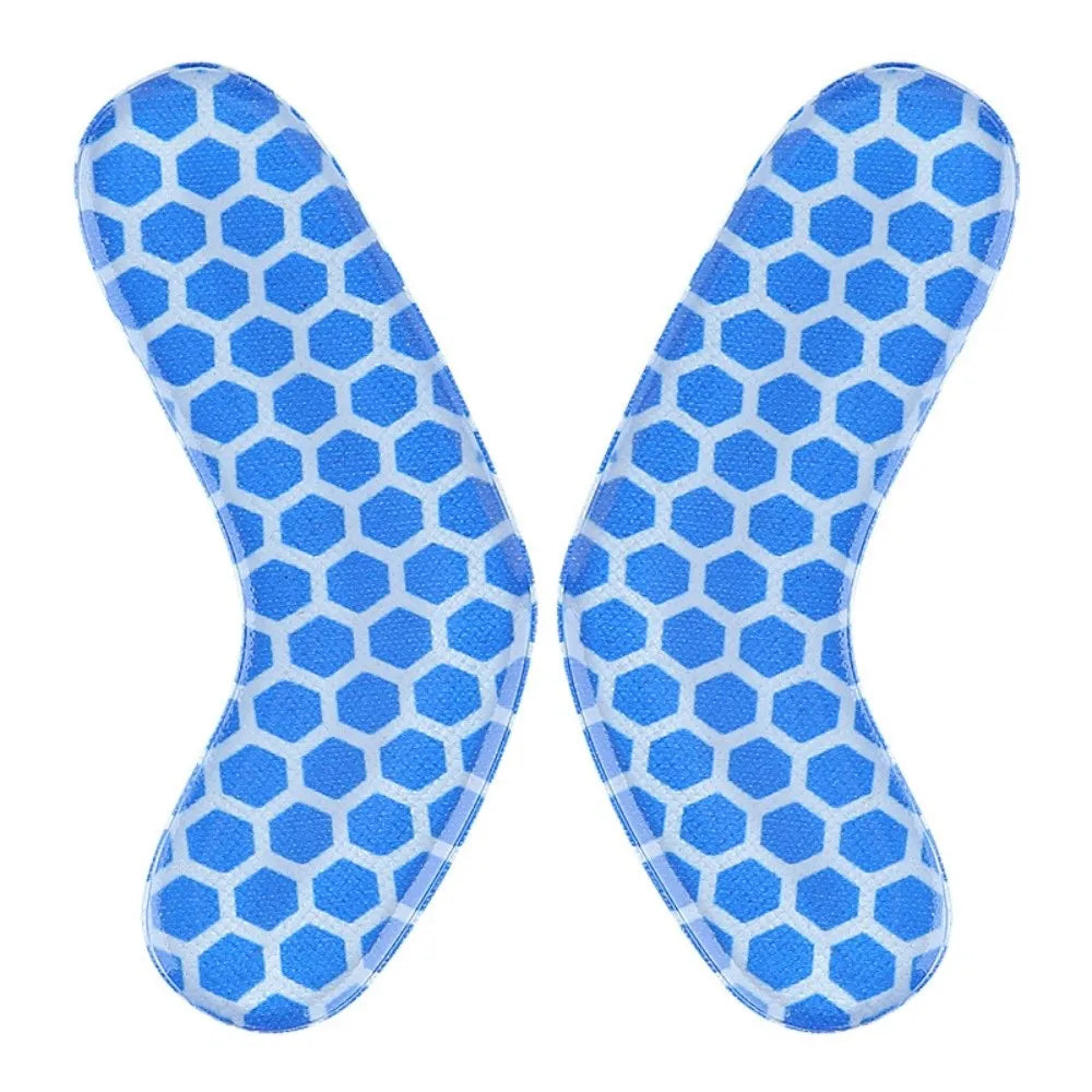 Gel Heel Pad for Ski Boots – Cushioning Ankle Protector Ski Boot Heel Pad PLUSH Transparent Blue