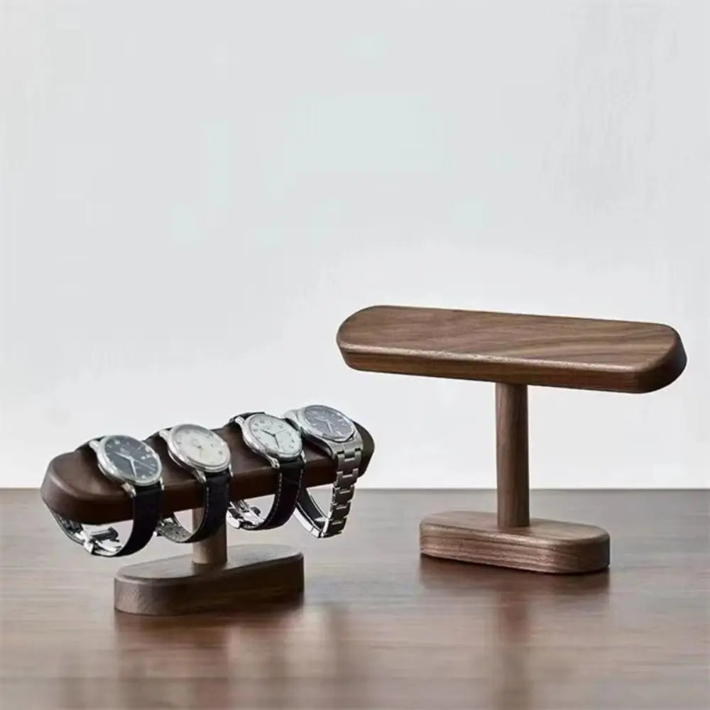 Wooden Watch Display Stand – Retro Walnut Bracket & Storage Rack Watch Display Stand PLUSH