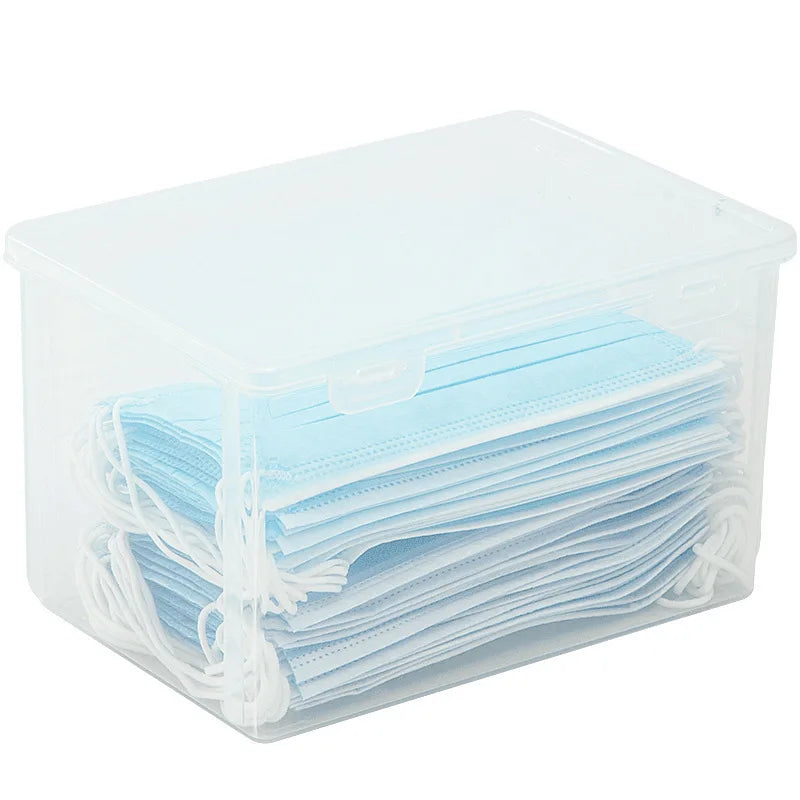 2-Pack Transparent Large Capacity Mask & Medicine Storage Box Storage Box PLUSH