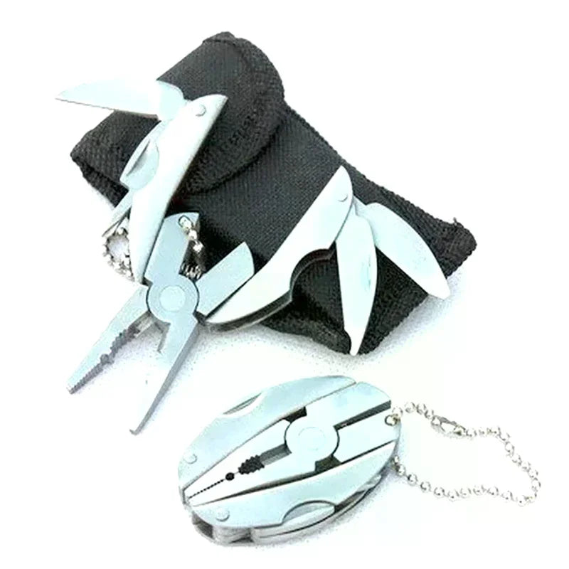 Mini Multitool Pliers Keychain – Stainless Steel EDC Tool Multitool Keychain PLUSH