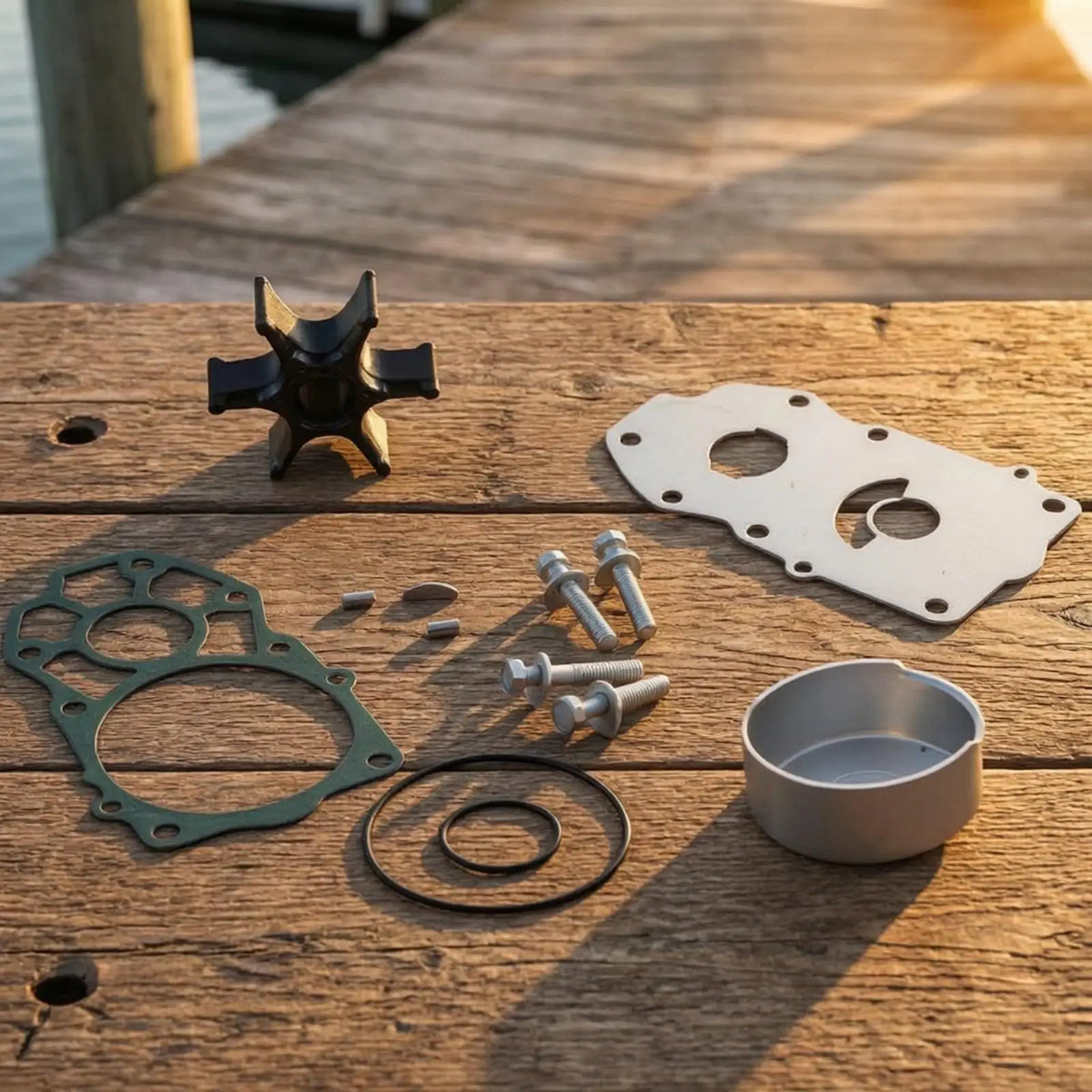 Outboard Motor Water Pump Impeller Repair Kit | 6CB-W0078-00-00 Marine Engine Repair Kit PLUSH