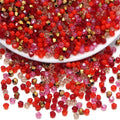 200pcs 4mm Faceted Bicone Glass Crystal Beads – DIY Jewelry Glass Crystal Beads PLUSH gold red