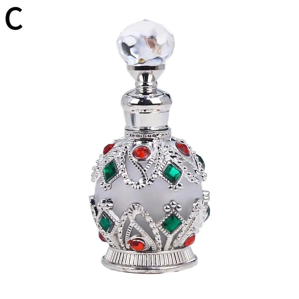 15ml Luxury Glass Perfume Bottle | Arabic Design Aroma Dispenser Glass Perfume Bottle PLUSH C CN