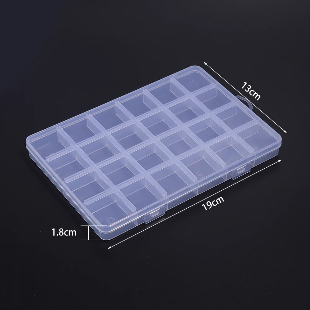 Transparent Plastic Jewelry Storage Box | Adjustable Organizer Jewelry Storage Box PLUSH Style 9