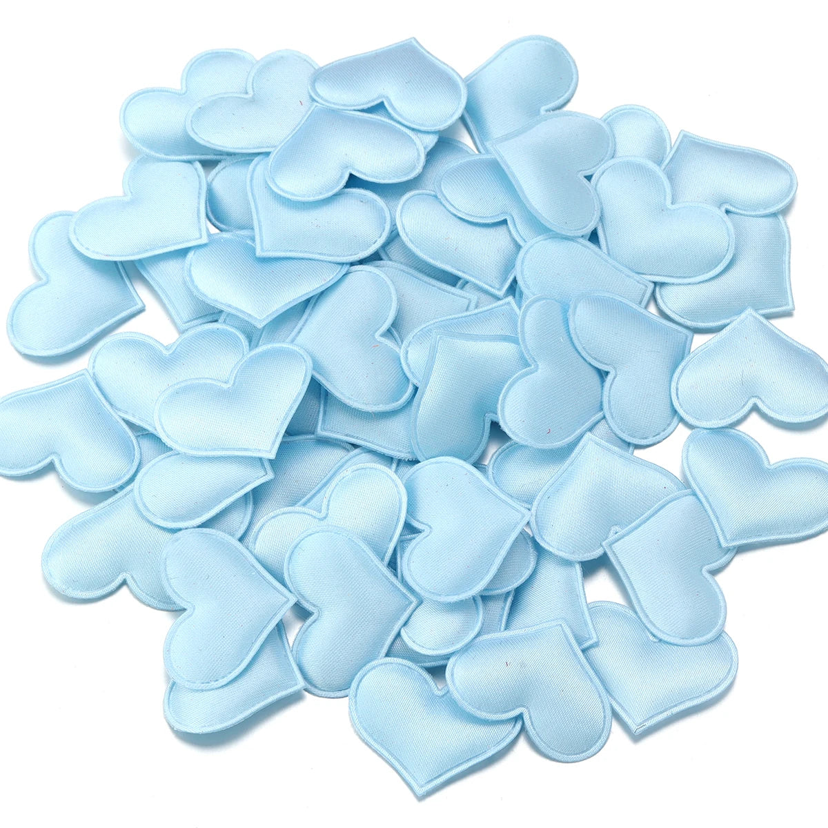Satin Heart Petals Confetti 50-100pcs – Wedding & Party Decor Wedding Party Decor PLUSH blue 25mm x 100pcs