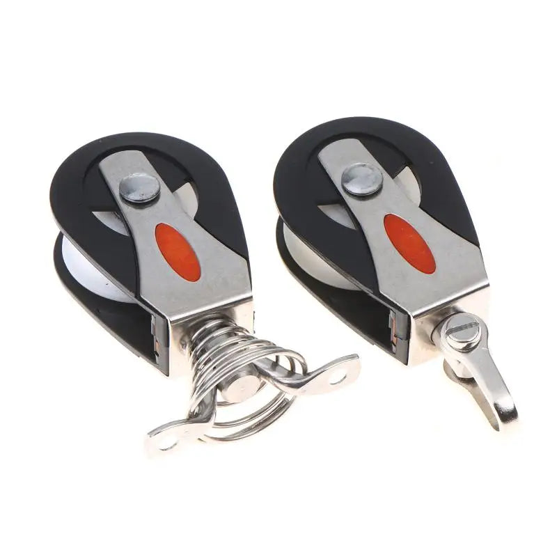 Stainless Steel Pulley Nylon Wheel – Corrosion Resistant 85x42mm Marine Pulley Block PLUSH