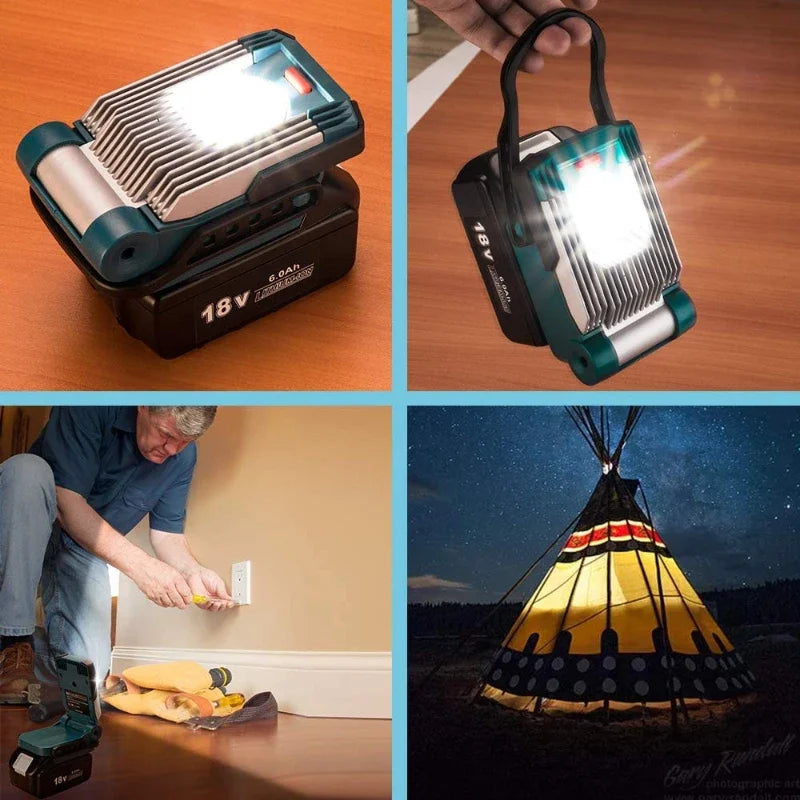 ZWINCKY LED Work Light for Bosch 18V 20V Li-Ion Battery LED Work Light PLUSH