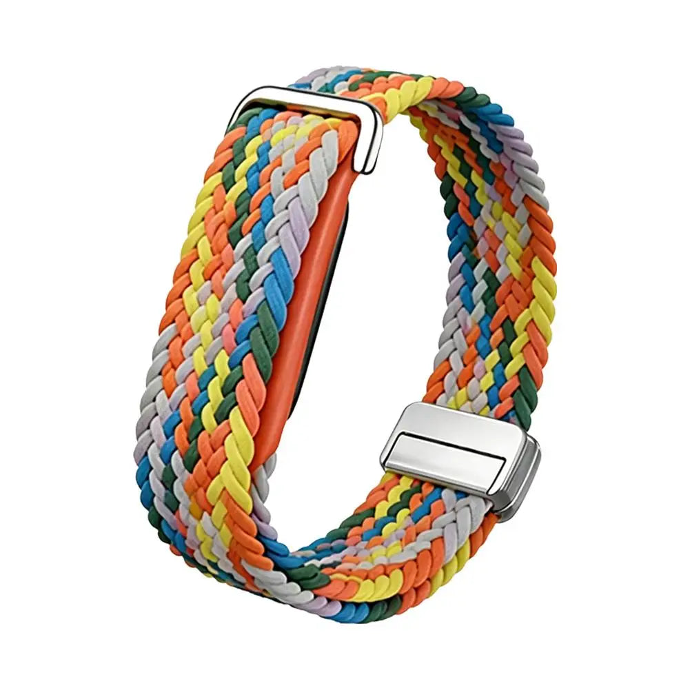 Braided Nylon Magnetic Band for Google Fitbit Air – 18mm Fitness Tracker Band PLUSH H