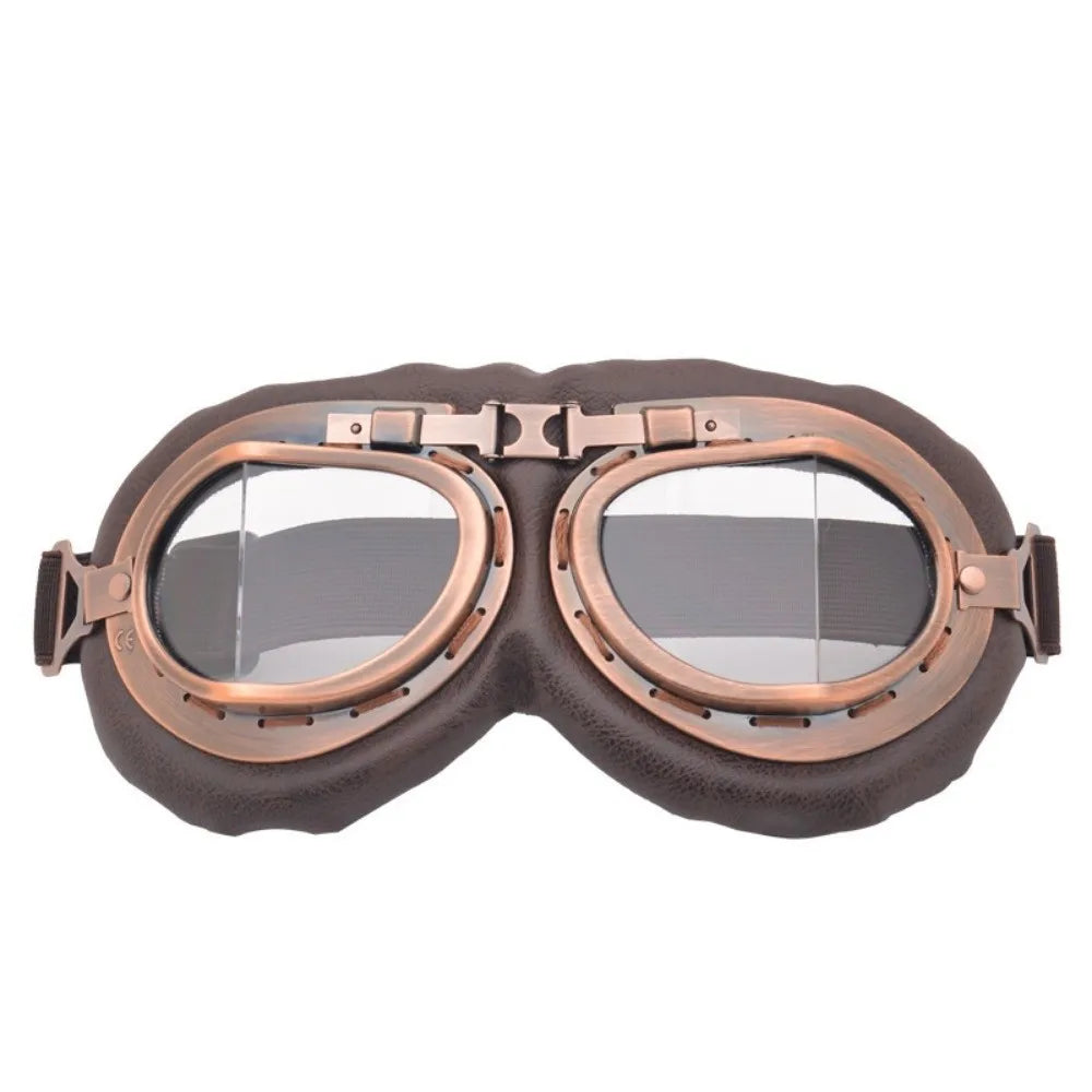 Retro Motorcycle Goggles – Windproof, Dustproof & UV Shield Motorcycle Goggles PLUSH Style 5