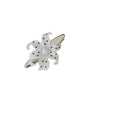 Beige Flower Hair Clips Pearl Star Print Korean Vintage Barrette Hair Clip Barrette PLUSH White