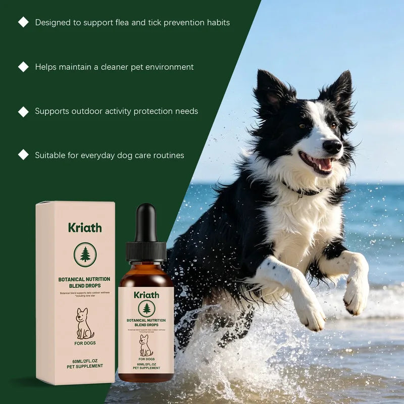 PLUSH Outdoor Protection Drops – Dog & Cat Coat Care Pet Grooming Drops PLUSH