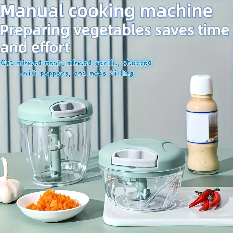 Manual Food Chopper – Hand-Pull Vegetable & Meat Slicer Manual Food Chopper PLUSH