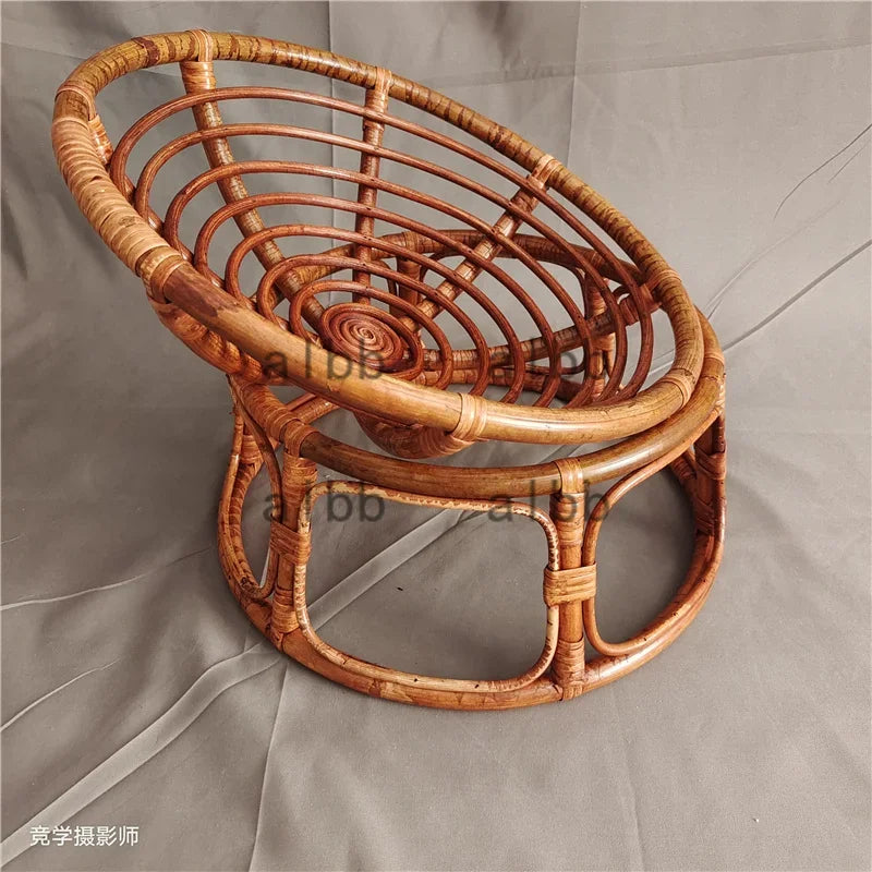 Handmade Vintage Bamboo Chair Newborn Photography Prop Newborn Photo Prop PLUSH 1