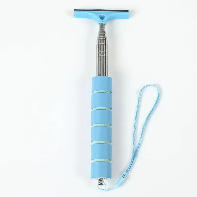 Telescopic Car Mirror Wiper & Auto Glass Cleaning Tool Car Cleaning Tool PLUSH blue