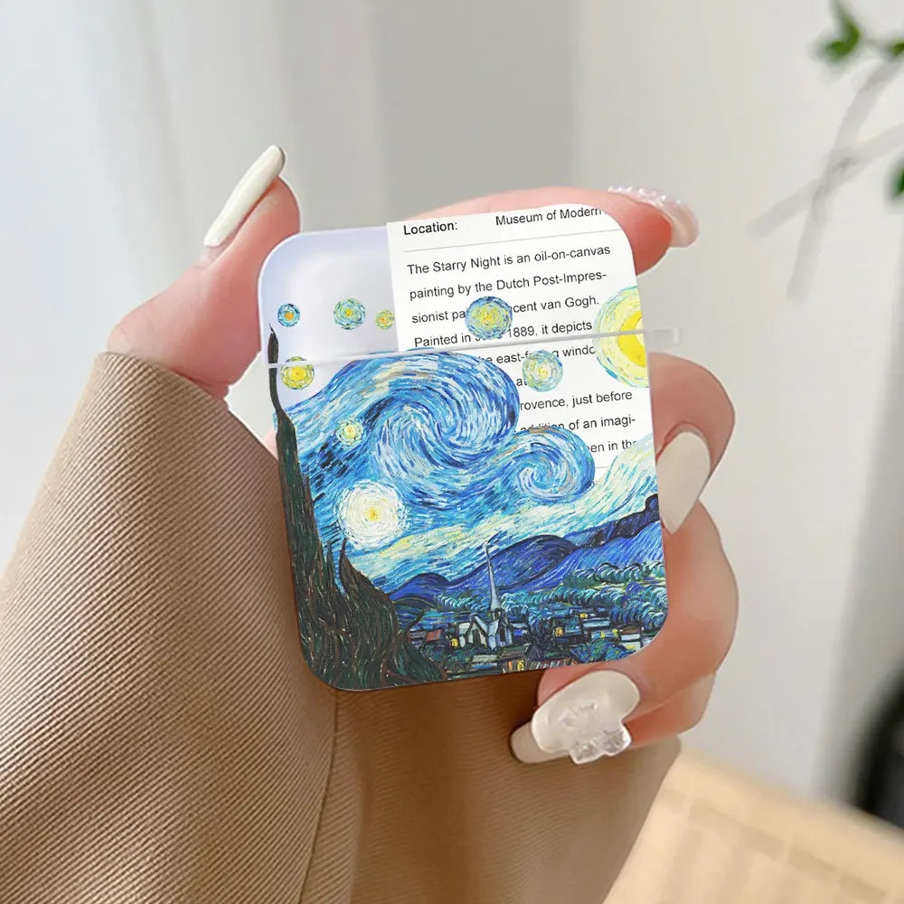 Van Gogh Art AirPods Case Cover – Fits All AirPods Models AirPods Case Cover PLUSH -12 for Airpods 4th