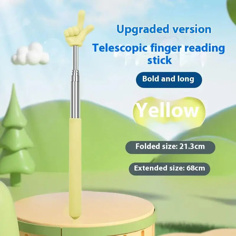 Telescopic Teaching Pointer Stick – Finger Tip Design 68cm Teaching Pointer Stick PLUSH style 5