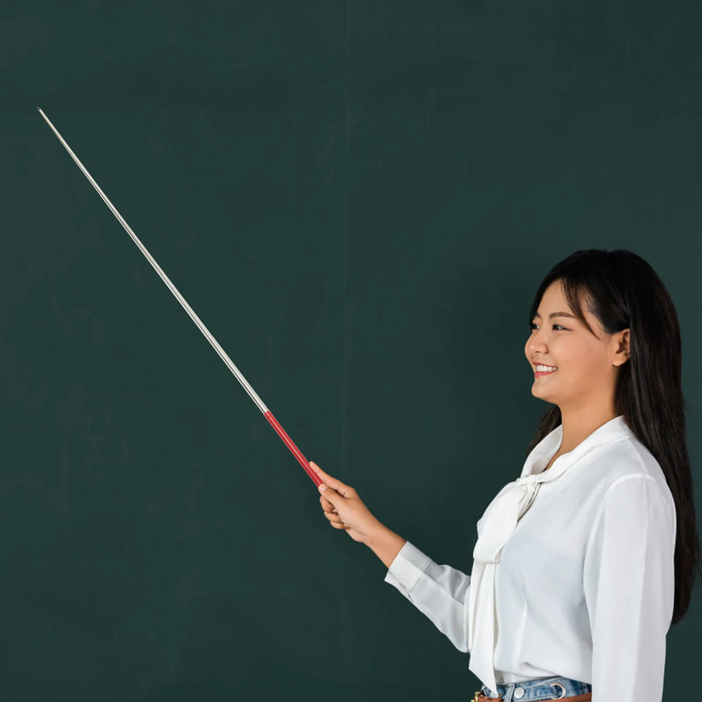 Retractable Stainless Steel Teaching Pointer for Classroom Teaching Pointer Stick PLUSH Default Title