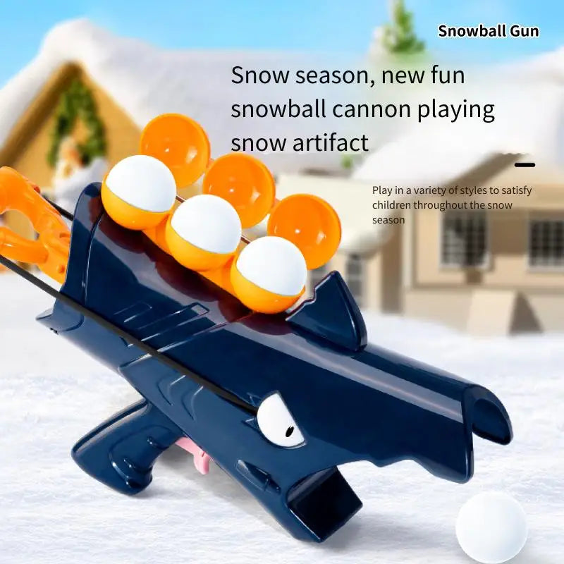 Shark Snowball Launcher Toy – Kids Outdoor Snow Game Gift Snow Launcher Toy PLUSH
