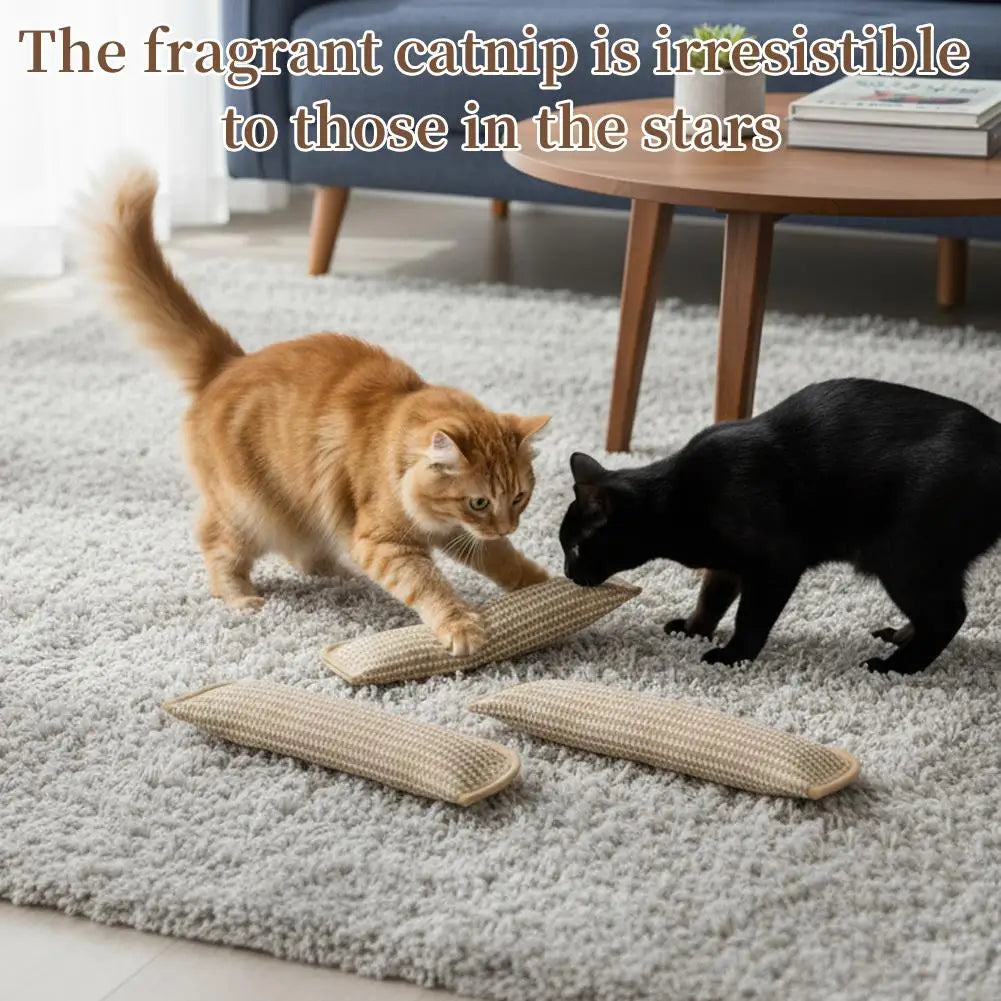 Catnip Pillow Cat Toy – Bite-Resistant Cotton Kicker Cat Catnip Toy PLUSH