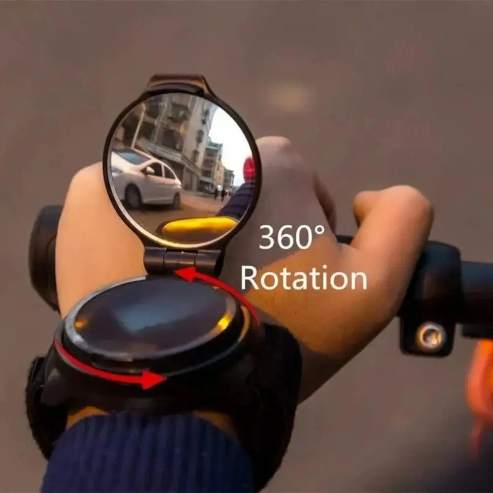 360° Rotatable Wrist Strap Bicycle Rearview Mirror Bicycle Rearview Mirror PLUSH