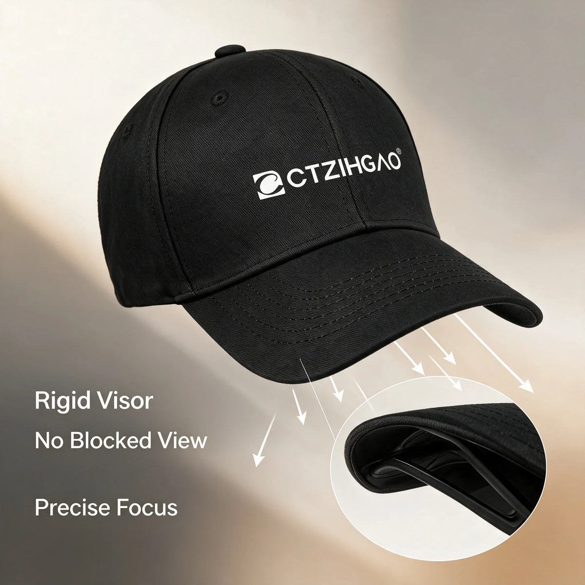 WANMEI Black Adjustable Barber Cap – Breathable Salon Work Hat Salon Work Cap PLUSH