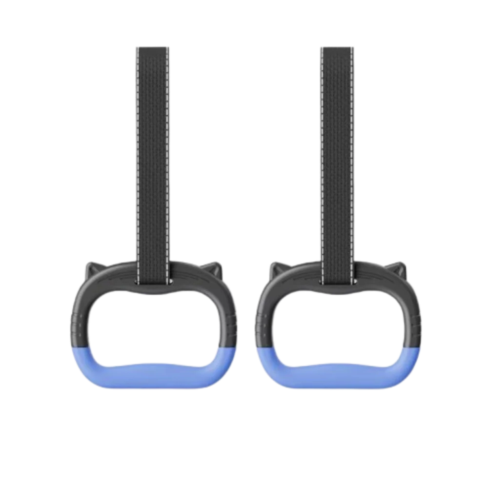 Gymnastic Rings with Adjustable Straps – Pull Up Bar Fitness Gymnastic Rings PLUSH Black