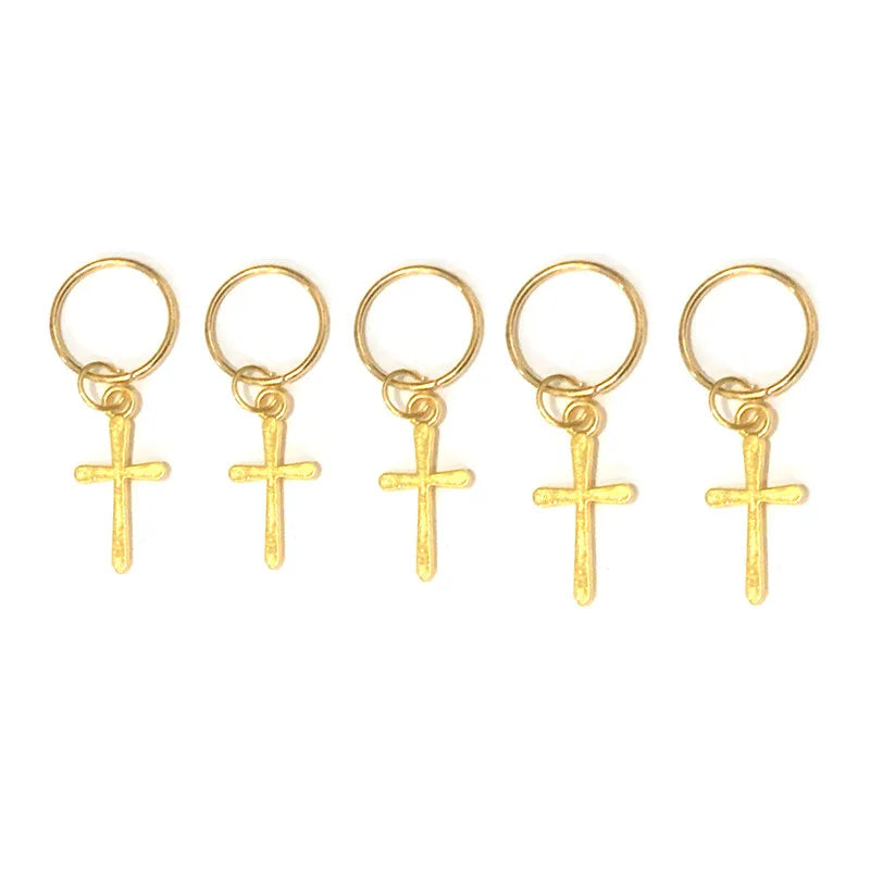 Alloy Shell Dreadlock Beads Hair Cuffs Rings & Clips – 5-10pcs