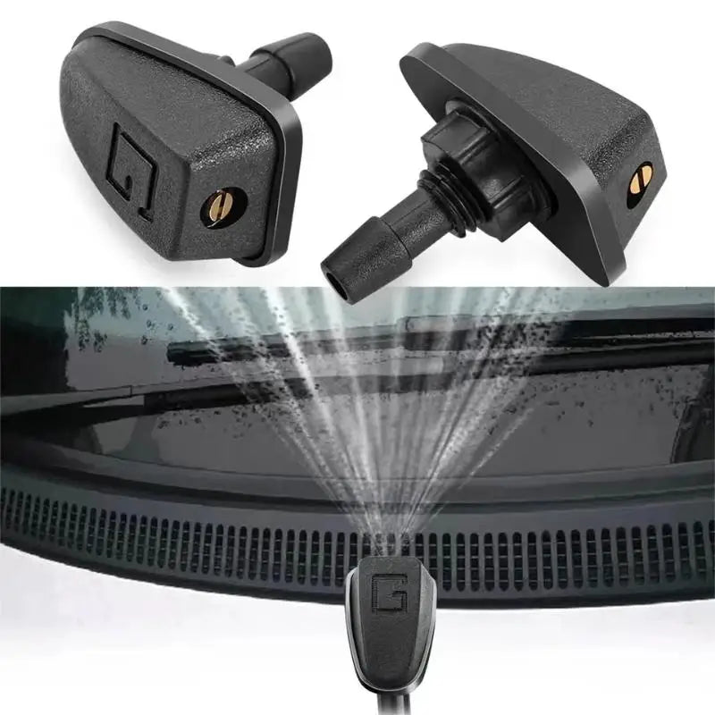 Universal Windshield Wiper Water Jet Nozzle Sprayer 2pc Kit Wiper Nozzle Sprayer PLUSH 2pcs